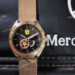 Copy Ferrari Gran Premio Automatico 43mm Watch SS Rose Gold Bezel
